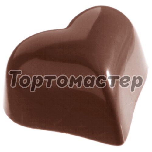 Форма поликарбонатная Chocolate World CW1218 Сердечки 21 шт 
