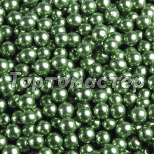Сахарные шарики Зелёные 5 мм 50 г 33023