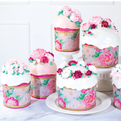 Форма для кулича "Пионы" D70 H60 10 шт 