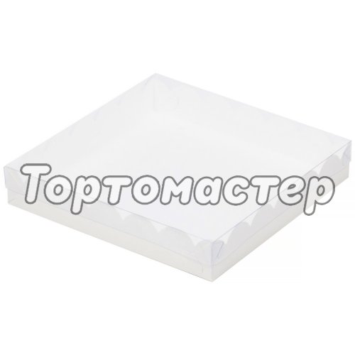 Коробка для печенья/конфет Белая 15,5х15,5х3,5 см 50 шт