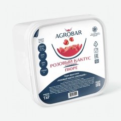 Пюре замороженное AGROBAR Кактус розовый 1 кг 1020119