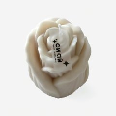 Свеча интерьерная "Белая роза" 