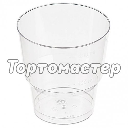 Креманка пластиковая Круг D75 H80 мм 50 шт 3490785, Crystal C 200, 1002 