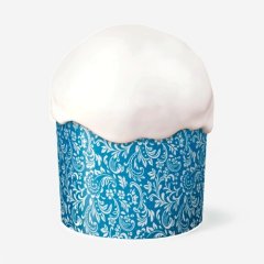 Форма для кулича "Флора синяя" D124 H90 мм 10 шт pmK11085sFLSI