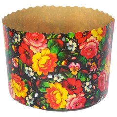 Форма для кулича "Роспись" D90 H90 1 шт 