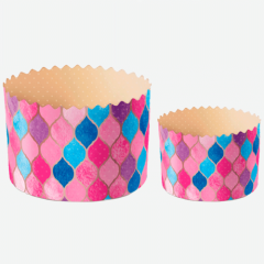 Набор форм бумажных для кулича "Витражи" D110 H85 + D70 H60 мм 120 шт tp84303