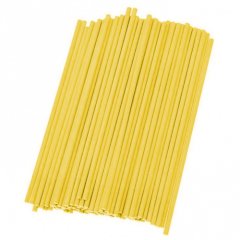 Палочки для кейк-попс бумажные Жёлтые 15 см 100 шт Б-3