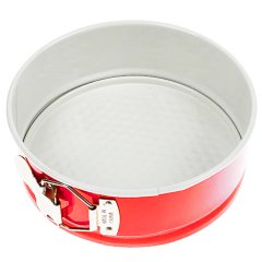 Форма металлическая разъёмная с керамическим покрытием Круг красный 18 см 1277146