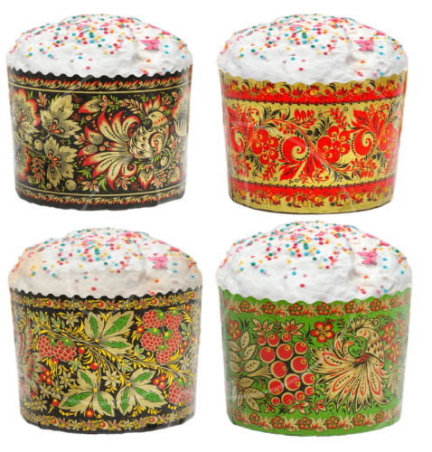 Форма для кулича "Хохлома" D124 H100 1 шт 