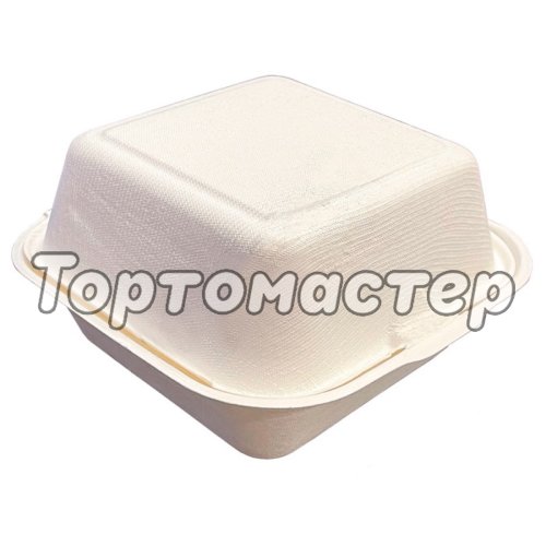 Коробка для бенто-торта белая 15,5х15,5 см дно 10х10 см 100 шт Б-72, B003, B101B, HL66