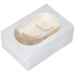 Коробка на 6 капкейков ForGenika Muf Pro Window White Muf 6 Pro W W, ForG MUF 6 PRO I W W