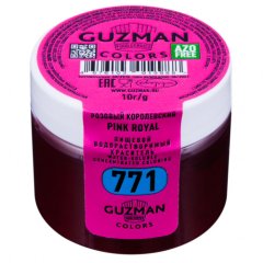 Краситель пищевой сухой водорастворимый GUZMAN 771 Розовый королевский 10 г