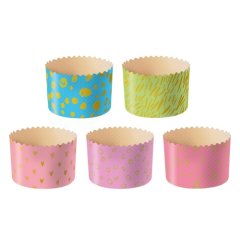 Форма для кулича "Пастель Микс" D70 H60 мм 100 шт 31581,  pmk7060cPM