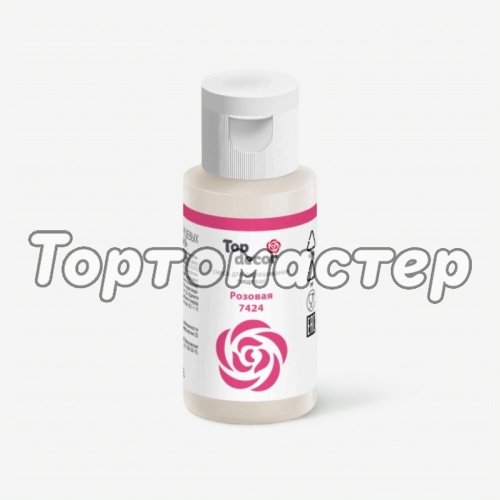 Краситель пищевой гелевый водорастворимый Top Decor Розовый 30 г tp83443