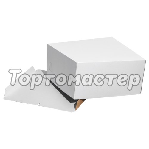 Коробка для торта белая 28х28х14 см ForG STANDARD W 280*280*140 S  XW 140 (100)