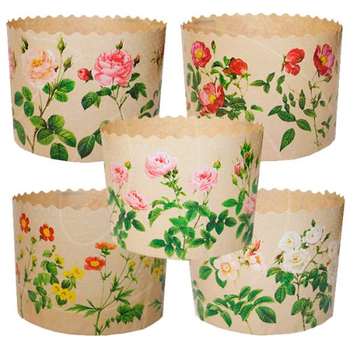 Форма для кулича "Цветы" D70 H60 1 шт pmk7060cCVET