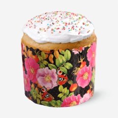 Форма для кулича "Цветы шиповника" D90 H90 1 шт 