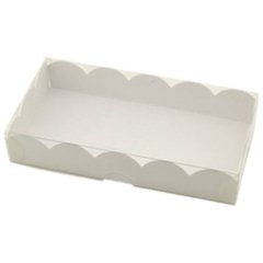 Коробка для дубайского шоколада с пластиковой крышкой белая 16,5х8,5х3 см МГКП-021-Б	, 59 ₽ Коробка для дубайского шоколада с пластиковой крышкой белая 16,5х8,5х3 см МГКП-021-Б