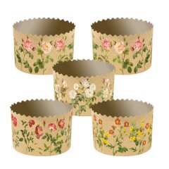 Форма для кулича "Цветы" D110 H85 1 шт pmK11085сCVET