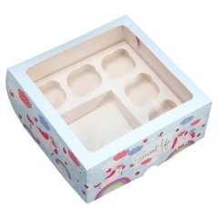 Коробка для бенто-торта и капкейков Сладкая жизнь 25х25х10 см 9293390
