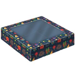 Коробка на 4 конфеты с окошком "Волшебного Нового Года" КУ-461