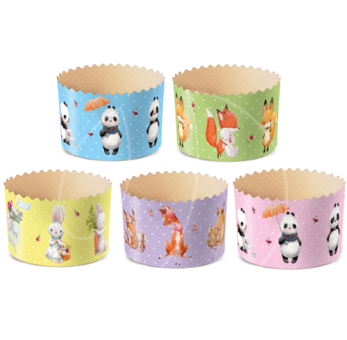 Форма для кулича "Зверята" D70 H60 1 шт 