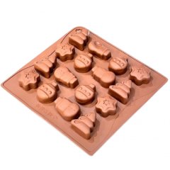 Силиконовая форма для шоколада Новогодние игрушки СФ-151