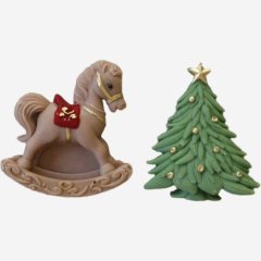 Фигурка из шоколадной глазури "Лошадка и ёлочка" ФГ183