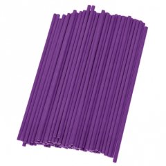 Палочки для кейк-попс бумажные Фиолетовые 15 см 100 шт Б-6