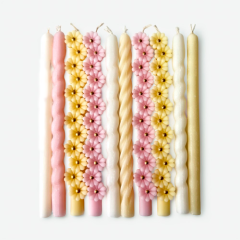 Свечи декоративные для бенто-торта "Весенний микс" 10 шт 