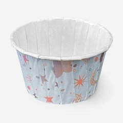 Капсула бумажная с подворотом "Белые ночи" D50 H40 1 шт Б-90		