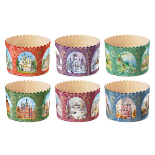 Форма для кулича "Храмы" D70 H60 1 шт 