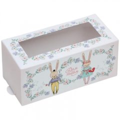 Коробка для макарон с окном "Для тебя! Зайчик" 3170783    