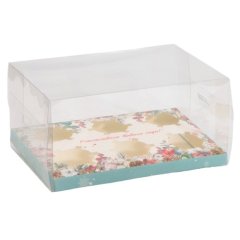 Коробка на 6 капкейков с прозрачной крышкой "Счастливого Нового Года" 23х16х11,5 см