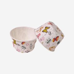 Капсула бумажная с подворотом "Бабочки" D50 H40 10 шт Б-89	