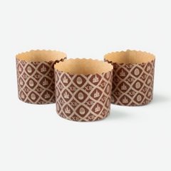 Форма для кулича "Золото ХВ" D70 H70 мм 10 шт 211839