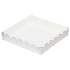 Коробка для печенья/конфет Белая 20х20х3,5 см
