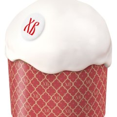 Форма для кулича "ХВ Красная" D70 H85 мм 10 шт 31577,  pmK7085sХВkr