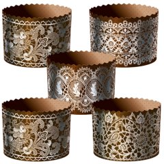 Форма для кулича "Кружево серебро" D110 H85 1 шт pmK11085сKRS