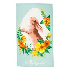 Полотенце кухонное Хлопок "Пасхальный зайка" 4682738