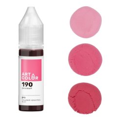 Краситель пищевой гелевый водорастворимый Art Color Pro 190 Розовый 15 мл
