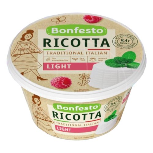 Сыр Рикотта Bonfesto Light 40% 250 г 