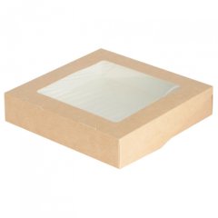 Коробка для печенья/конфет с окном Крафт 26х15х4 см