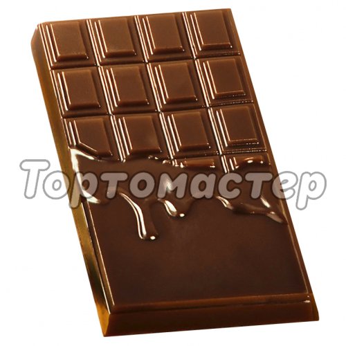 Форма пластиковая для шоколада Плитка с подтёками