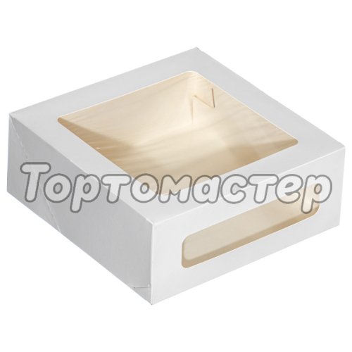 Коробка для торта с окном ForGenika 26х26х10 см