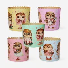 Форма для кулича "Совушки" D100 H85 1 шт 