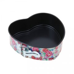 Форма металлическая разъёмная с антипригарным покрытием Сердце 18 см 867838